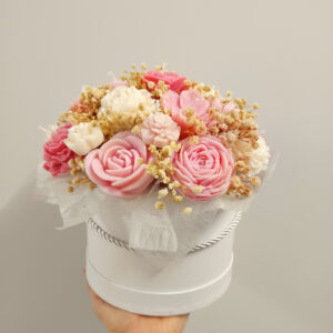 Flower Box Różowo-Biały